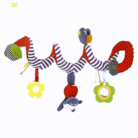 BeeSpring Hanging Rattles Spiral Stroller for babies