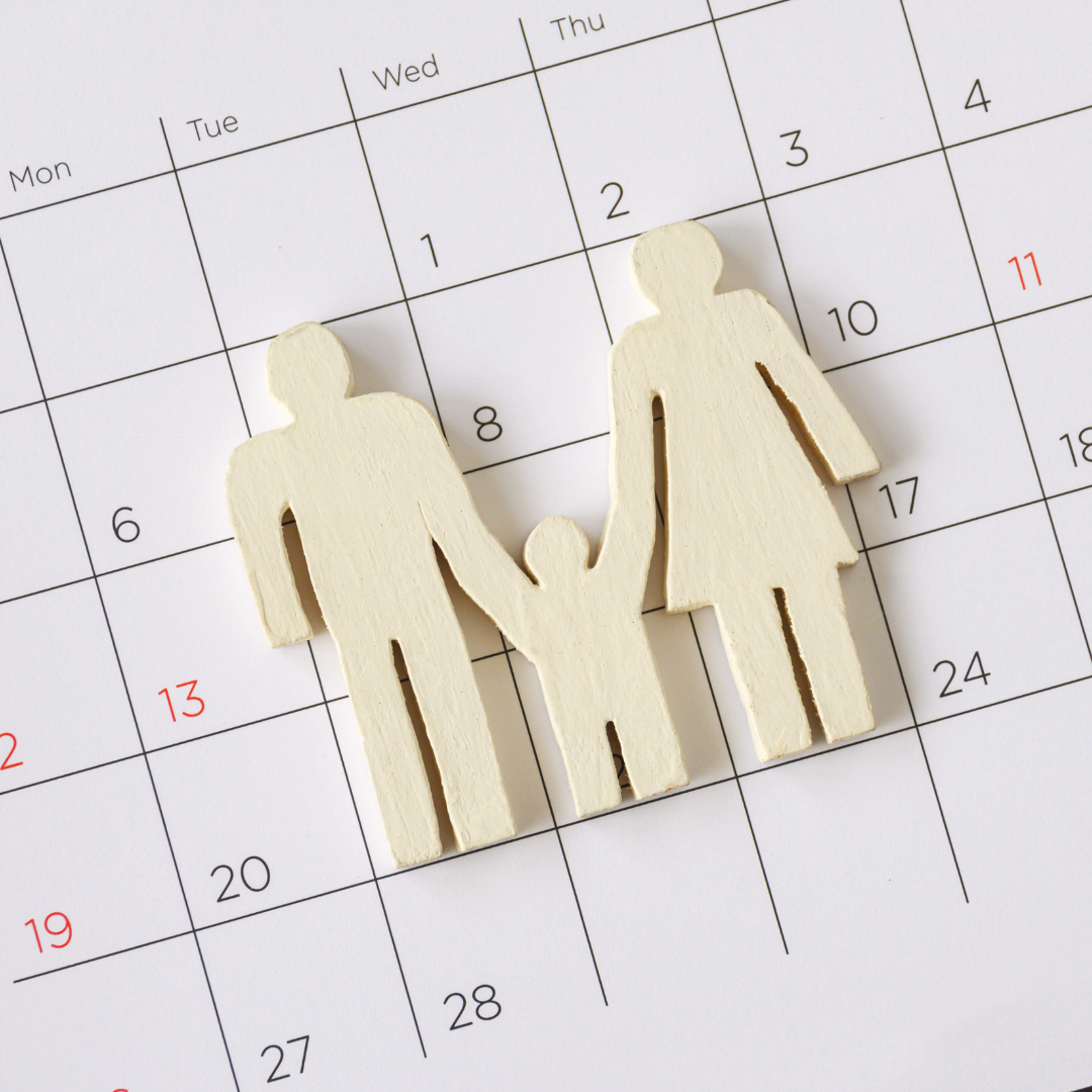 Organized family calendar with color-coded events, appointments, and activities, helping busy families manage daily routines and commitments efficiently.