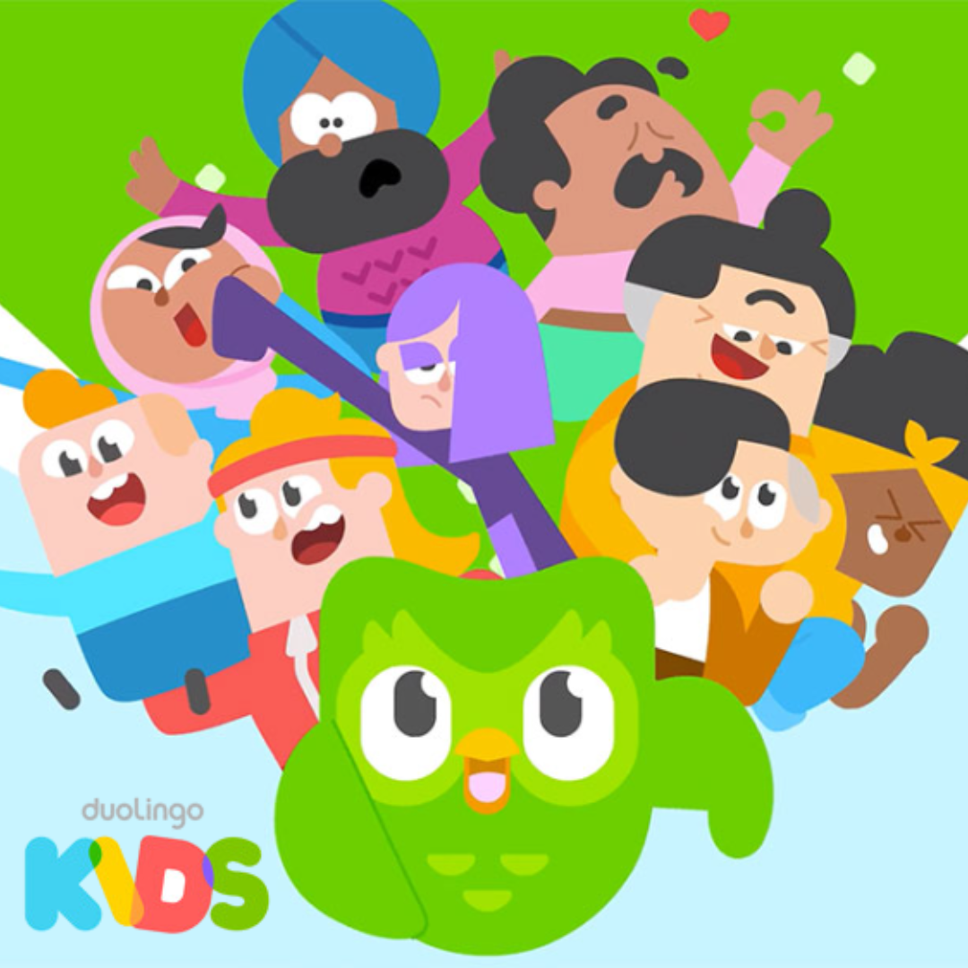 A poster of Duolingo kids 
