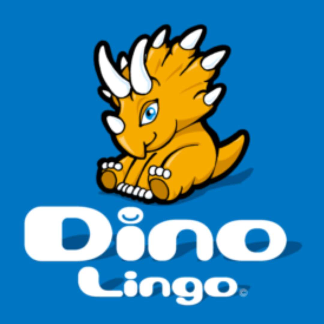 A poster of Dinolingo. 