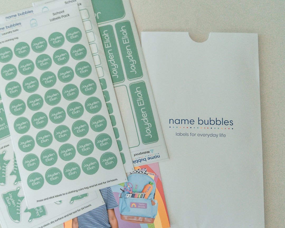 School Labels - Name Bubbles